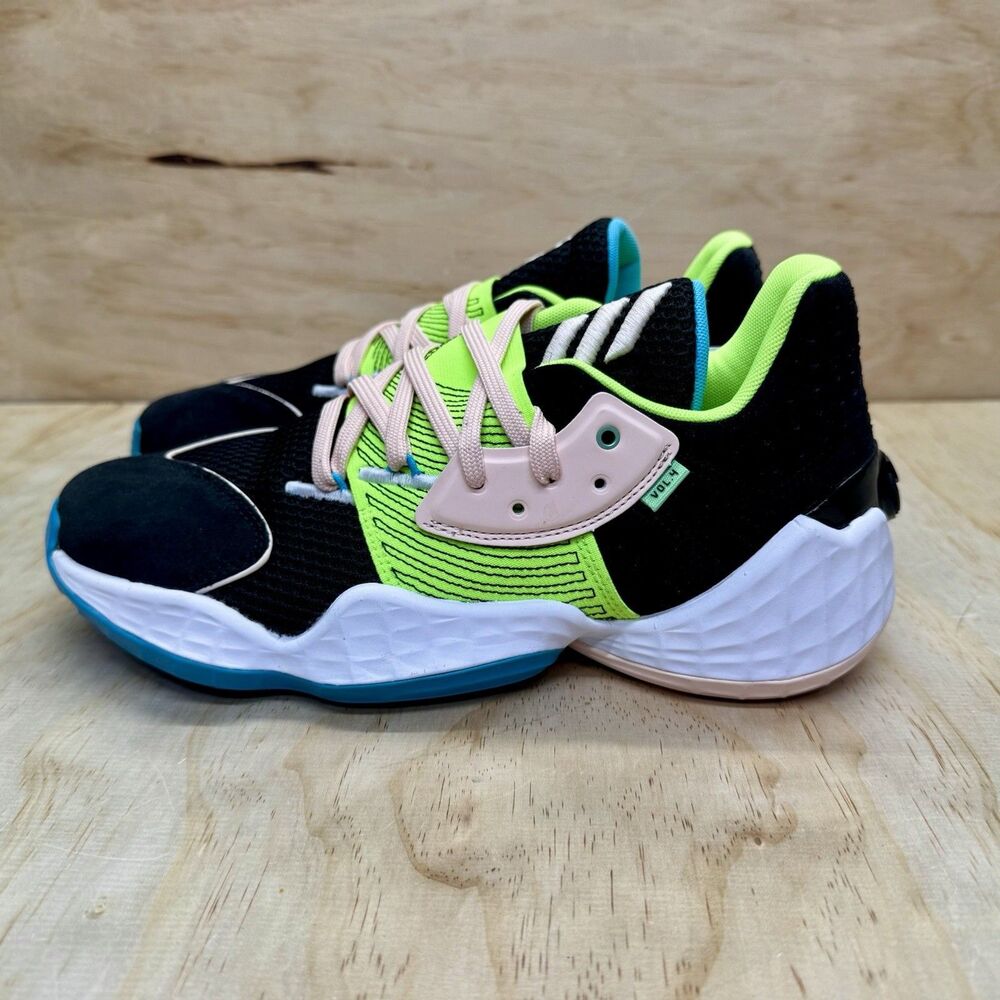 NEW adidas Harden Vol. 4 Men's Basketball Shoes Black Green FY0874 Size 8